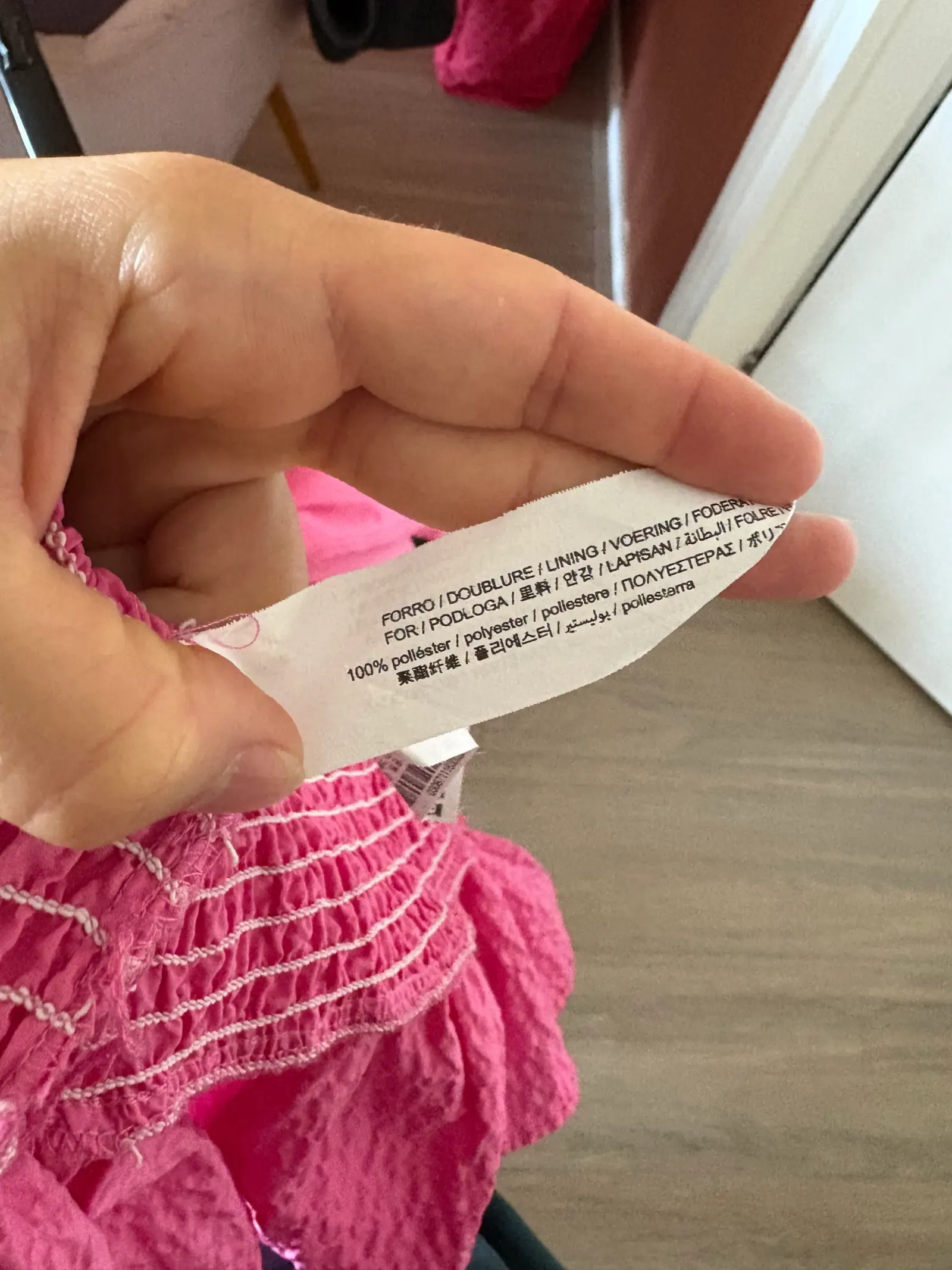 Zara jurk roze m – foto 4 van 4