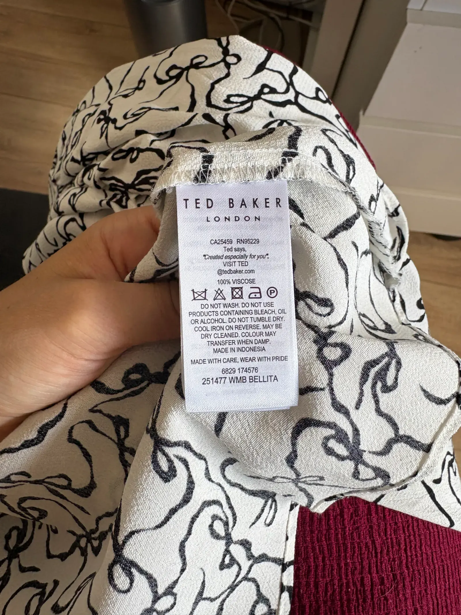 Ted Baker blouse tuniek 3 – foto 6 van 6
