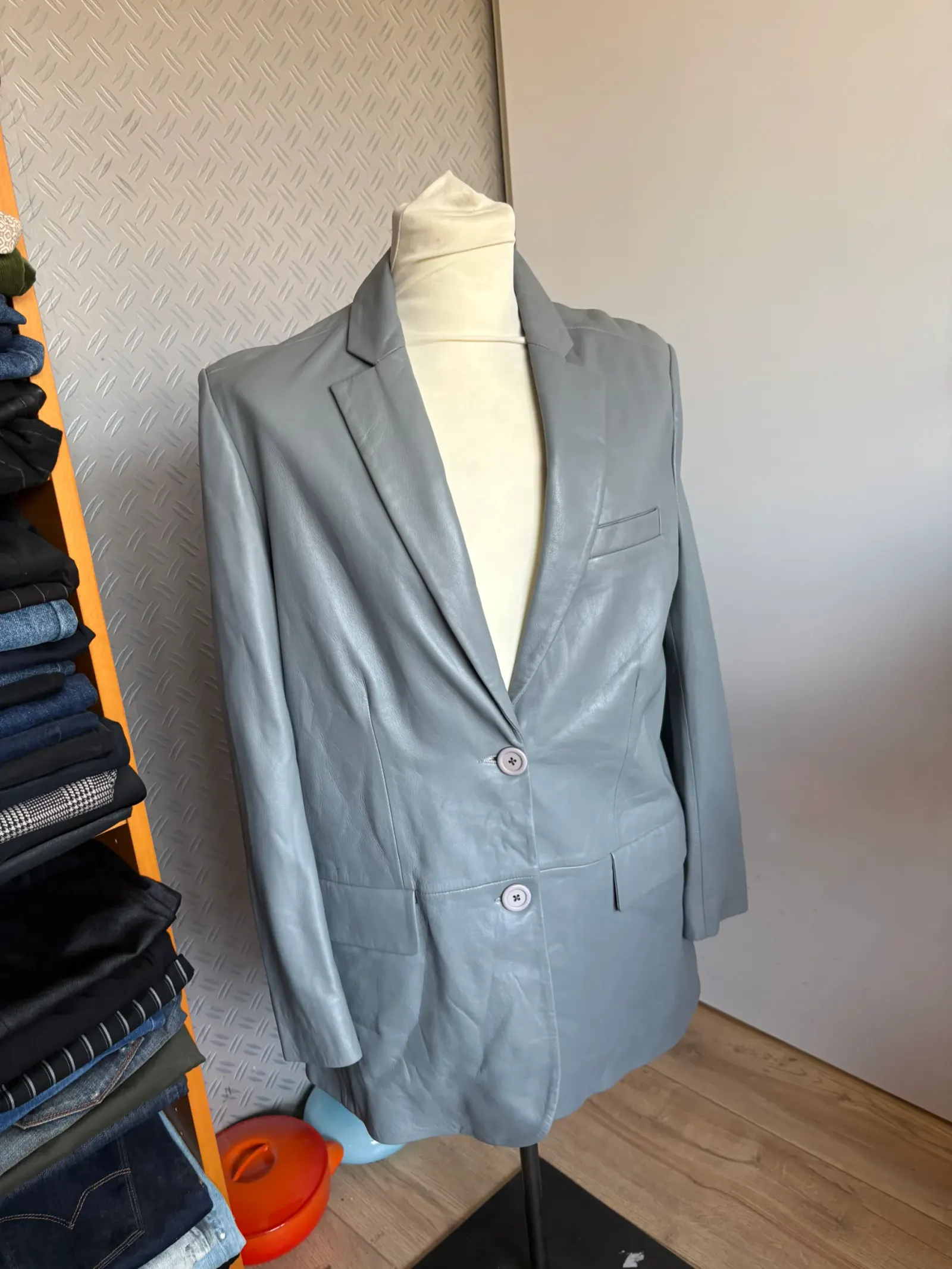 Studio AR blazer colbert leer 36