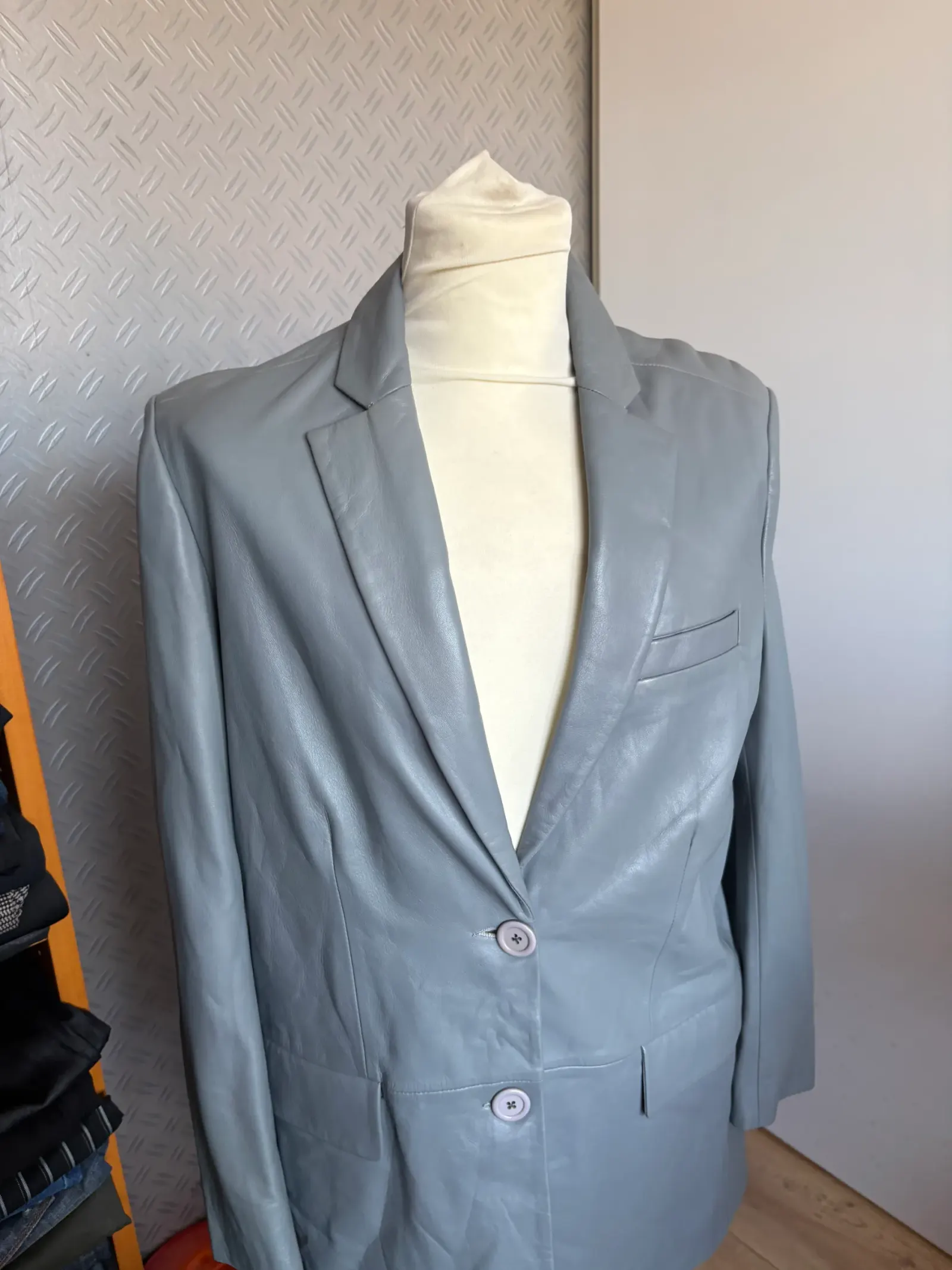 Studio AR blazer colbert leer 36 – foto 2 van 6