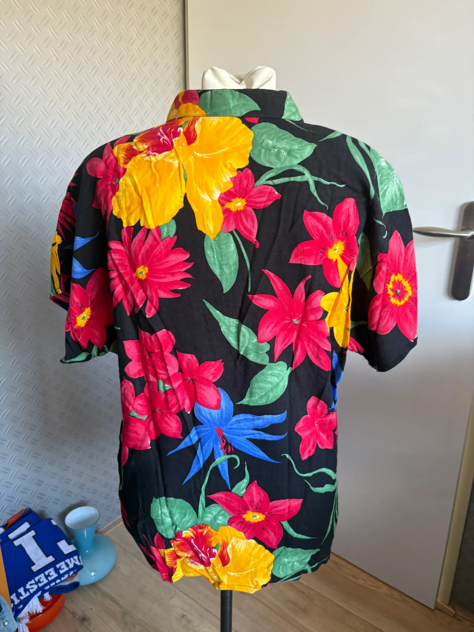 Vintage gekleurde blouse 40 – foto 3 van 4